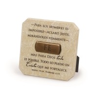 2pk -Spanish Plaque Bronze Title Bar Fe - (Pack of 2)