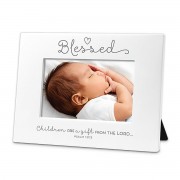 2pk -Photoframe Baby Blessed 6X4 Psalm 127 - (Pack of 2)
