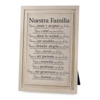2pk -Tabletop Decor Word Study Nuestra Famila - (Pack of 2)