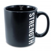 2pk -Coffee Cup Joshua Strength Black 16Oz - (Pack of 2) 2pk -Coffee Cup Joshua Strength Black 16Oz - (Pack of 2)