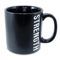 2pk -Coffee Cup Joshua Strength Black 16Oz - (Pack of 2)
