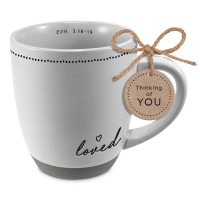 2pk -Coffee Cup Textured Love Eph3:18,19 16Oz - (Pack of 2)
