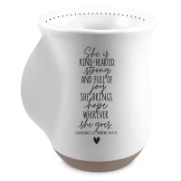 2pk -Handwarmer Mug White She Is Kind Hearted - (Pack of 2)