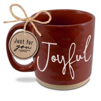 2pk -Coffee Cup Powerful Word Joyful Red 16Oz - (Pack of 2)