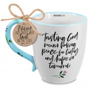 2pk -Coffee Mug Trusting God Peace Hope 19 Oz - (Pack of 2)