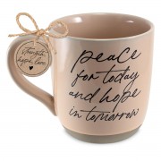 2pk -Coffee Mug Peace For Today Peach - (Pack of 2) 2pk -Coffee Mug Peace For Today Peach - (Pack of 2)