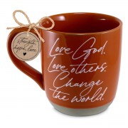 2pk -Coffee Mug Love God Love Others Sienna - (Pack of 2) 2pk -Coffee Mug Love God Love Others Sienna - (Pack of 2)