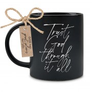 2pk -Mug Black Trust God Through It All 18 Oz - (Pack of 2)