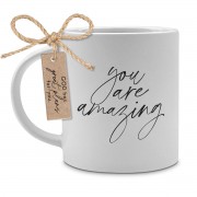 2pk -Mug White You Are Amazing 18oz Eph. 3:19 - (Pack of 2)