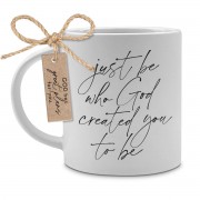 2pk -Mug White Just Be 18 Oz Ephesians 1 - (Pack of 2)