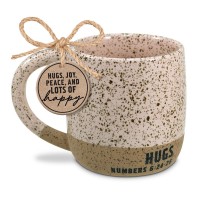 2pk -Mug Speckled Stone Hugs Blush 18Oz - (Pack of 2)