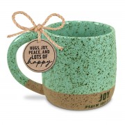 2pk -Mug Speckled Stone Joy Green 18 Oz - (Pack of 2)