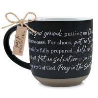 2pk -Mug Armor Of God Eph. 6:14-18 Black - (Pack of 2)