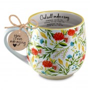 2pk -Coffee Mug God Will Make Vintage Floral - (Pack of 2) 2pk -Coffee Mug God Will Make Vintage Floral - (Pack of 2)