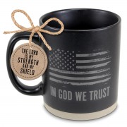 2pk -Mug In God We Trust Black 16 oz - (Pack of 2)