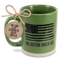 2pk -Mug One Nation Under God Green 16 oz - (Pack of 2) 2pk -Mug One Nation Under God Green 16 oz - (Pack of 2)