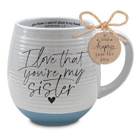 2pk -Mug I Love That You Are My Sister 18 Oz - (Pack of 2)
