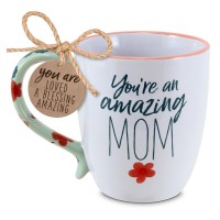 2pk -Coffeecup Touch Of Floral Mom 19Oz - (Pack of 2)