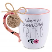 2pk -Coffeecup Touch Of Floral Friend 19Oz - (Pack of 2)