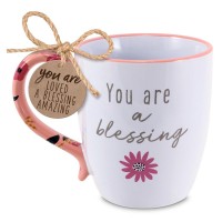2pk -Coffeecup Touch Of Floral Blessing 19Oz - (Pack of 2)