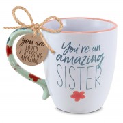 2pk -Coffeecup Touch Of Floral Sister 19Oz - (Pack of 2)