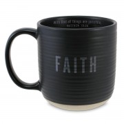 2pk -Coffeecup Textured Faith Black 20 Oz - (Pack of 2)