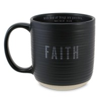 2pk -Coffeecup Textured Faith Black 20 Oz - (Pack of 2) 2pk -Coffeecup Textured Faith Black 20 Oz - (Pack of 2)
