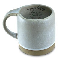 2pk -Coffee Mug Enjoy Today Stone Gray - (Pack of 2)