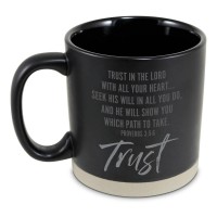 2pk -Mug Hold Hope Trust Raw Bottom Black - (Pack of 2)