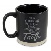 2pk -Mug Hold Hope Faith Raw Bottom Black - (Pack of 2)