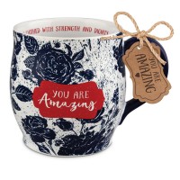 2pk -Mug Pretty Print You Are Amazing Blue - (Pack of 2)