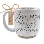 2pk -Mug White Fruit Of The Spirit Gal. 22-23 - (Pack of 2)