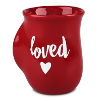 2pk -Handwarmer Mug Loved Heart Red 18 Oz - (Pack of 2)