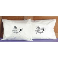 2pk -Pillowcase Set Happy Camper Glamper - (Pack of 2)
