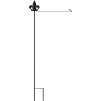 12pk -Fleur-De-Lis Ornament Garden Flag Pole - Pack of 12