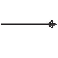 12pk -Flagpole Fleurdelis Finial Large Metal - Pack of 12 12pk -Flagpole Fleurdelis Finial Large Metal - Pack of 12