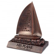 2pk -Sculpture Of Faith His Plans Boat 5.25H - (Pack of 2) 2pk -Sculpture Of Faith His Plans Boat 5.25H - (Pack of 2)