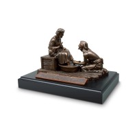 Spanish Sculpture Humilde Servidor 7"H