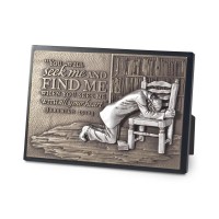 2pk -SculpturePlaque Moments Of Faith Man - (Pack of 2)