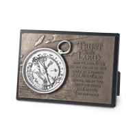 2pk -SculpturePlaque Moments Of Faith Compass - (Pack of 2)