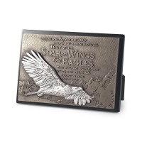 2pk -SculpturePlaque Moments Of Faith Eagle - (Pack of 2)
