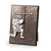 2pk -SculpturePlaque Moments Of Faith Soldier(Pack of 2)