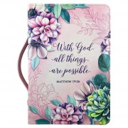 BC- "WITH GOD ALL THINGS"-PINK-XL BC- "WITH GOD ALL THINGS"-PINK-XL