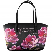 BC- Psalm 136:1 -Floral Wedge Black-XL BC- Psalm 136:1 -Floral Wedge Black-XL