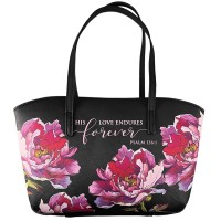 BC- Psalm 136:1 -Floral Wedge Black-XL