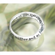 2pk -RING DEAR MOM MOBIUS SIL PLT SIZE 8 - (Pack of 2) 2pk -RING DEAR MOM MOBIUS SIL PLT SIZE 8 - (Pack of 2)