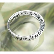 2pk -RING DEAR SISTER MOBIUS SIL PLT SIZE 9 - (Pack of 2) 2pk -RING DEAR SISTER MOBIUS SIL PLT SIZE 9 - (Pack of 2)