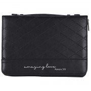 Bible Case Quilted Amazing Love Black XL