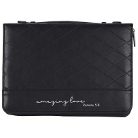 Bible Case Quilted Amazing Love Black XL Bible Case Quilted Amazing Love Black XL
