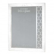 We Open Our Home Framed Wall Mirror